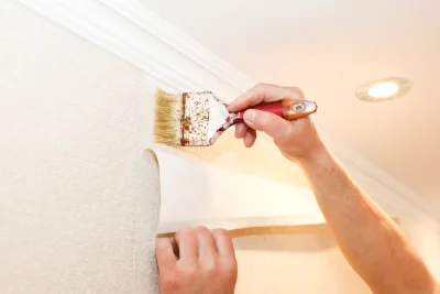 Pose de papier peint à Sainte-Tréphine — revêtements muraux et toiles de verre